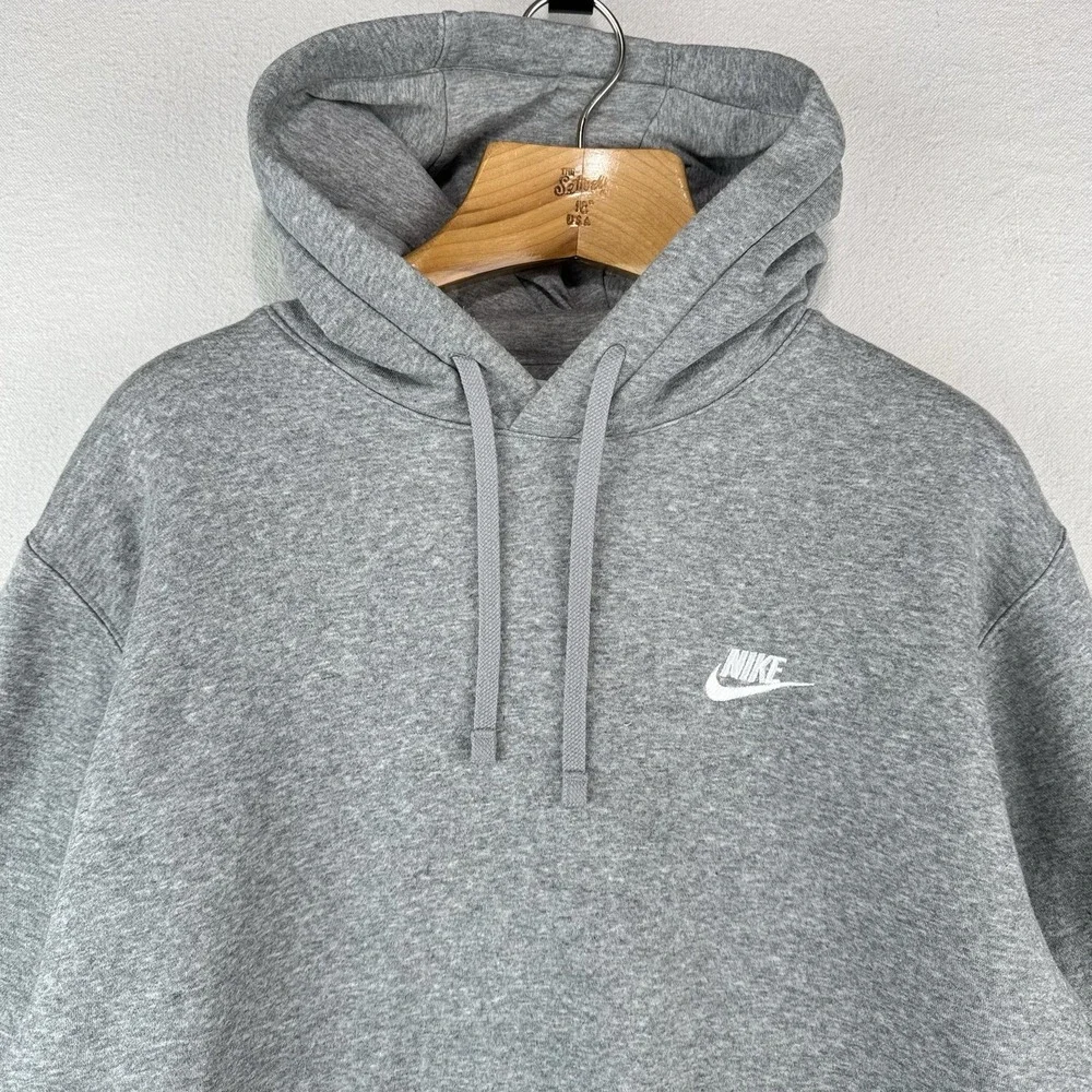 Nike Sportswear Club Fleece‎ Hoodie Mens XL Gray Sweatshirt